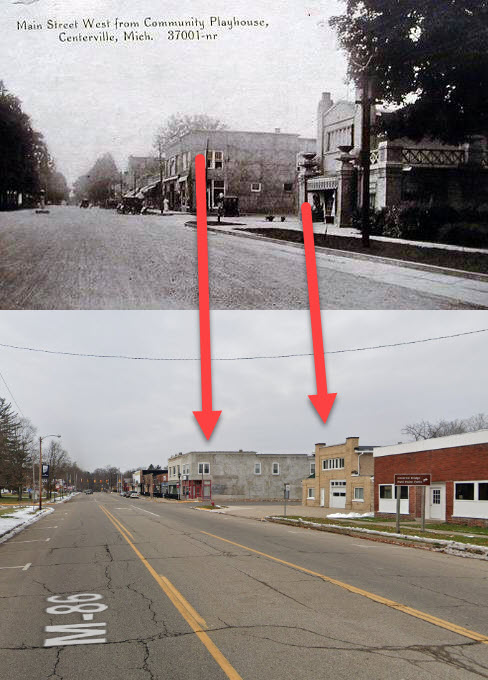 Community Playhouse - Current Street View Compared To Old Photo (newer photo)